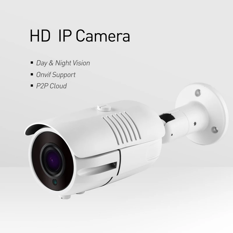 Водонепроницаемая POE 1080P 2 8 12 мм зум IP камера 42 светодиода МП наружная