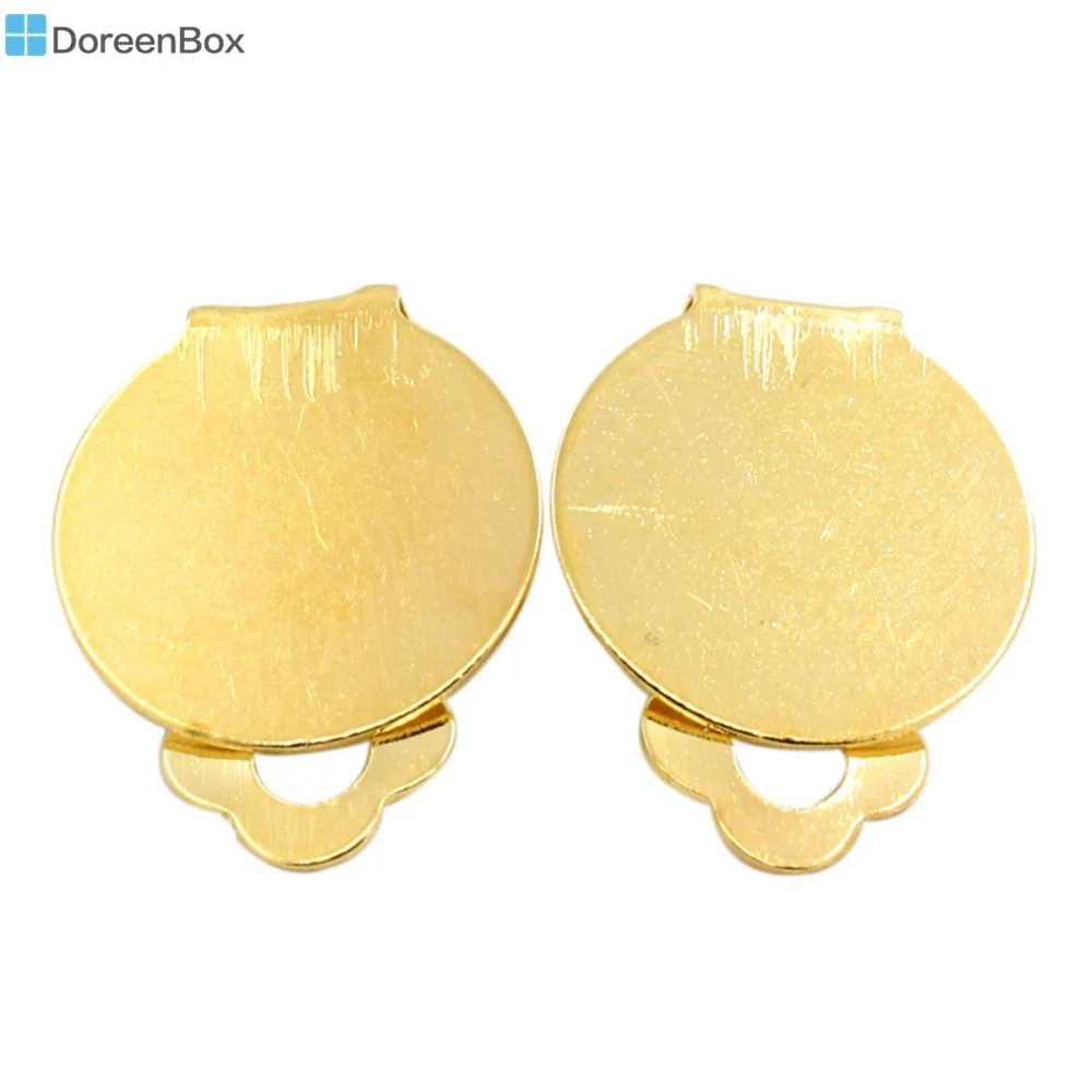 

Doreen Box Lovely 20 зажим для сережек золотого цвета 22x15 мм (B06050)