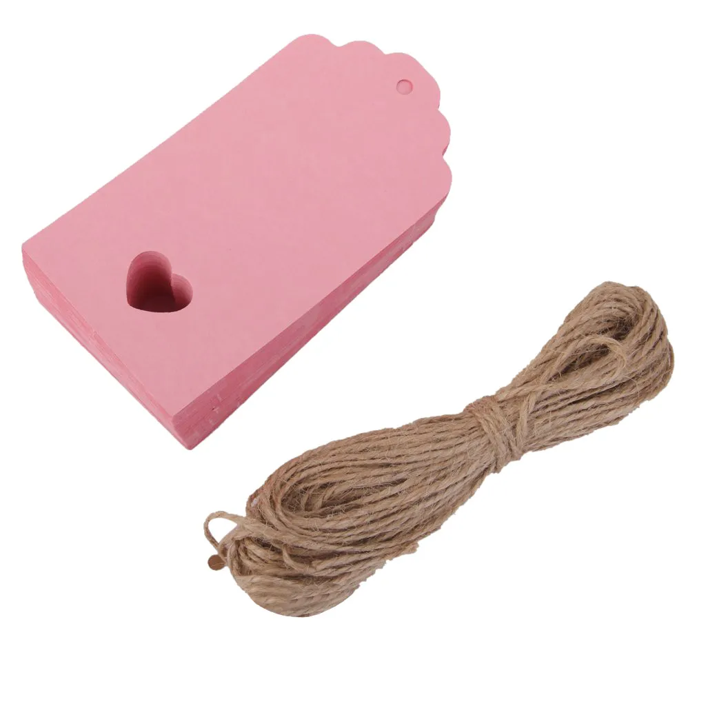 Оптовая продажа 100 шт коричневые крафт бумажные бирки пеньковая веревка этикетка