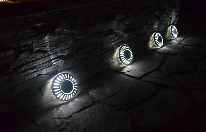 10 шт./лот Бесплатная доставка LED НЛО Солнечная энергия Сад газон лампа Открытый