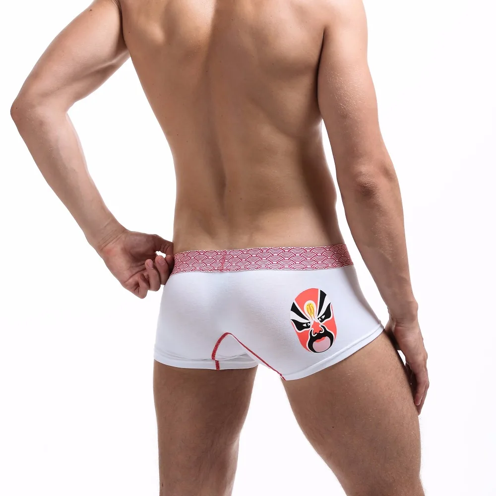 Трусы боксеры SEOBEAN мужские дышащие брендовые шорты пикантное нижнее белье мягкие