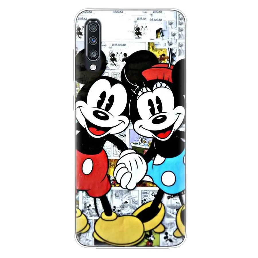 Милый чехол из ТПУ с Минни Маус для девочек Samsung Galaxy S10 Plus S10E A70 A50 A30 M40 M30 M20 A60 A40 A20 A10