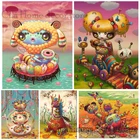 Мультяшные животные цветы 5D сделай сам Вышивка Узор алмазная живопись ремесла портрет 3d Набор для вышивки крестиком ручная работа декор комнаты