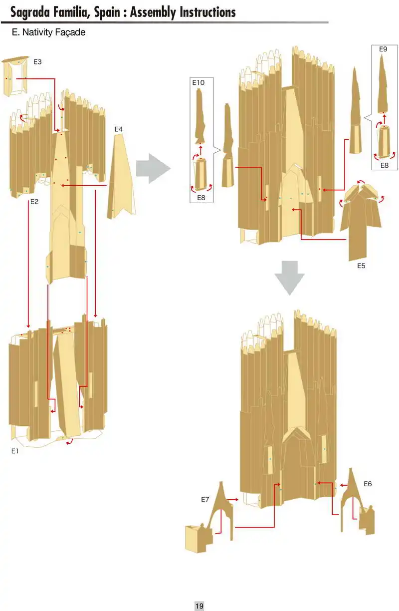 Бумажная модель DIY Sagrada Familia, Испания Ремесленная Бумажная модель архитектура 3D DIY обучающие игрушки ручной работы игра-головоломка для взрослых