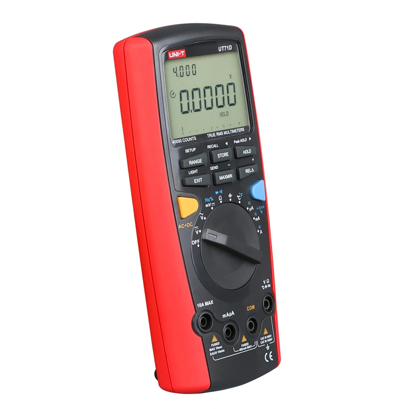 Интеллектуальный ЖК-дисплей Правда RMS Цифровые мультиметры UNI-T UT71E AC DC Вольт Ампер Ом современные Авто Диапазон мультестеры с USB Интерфейс