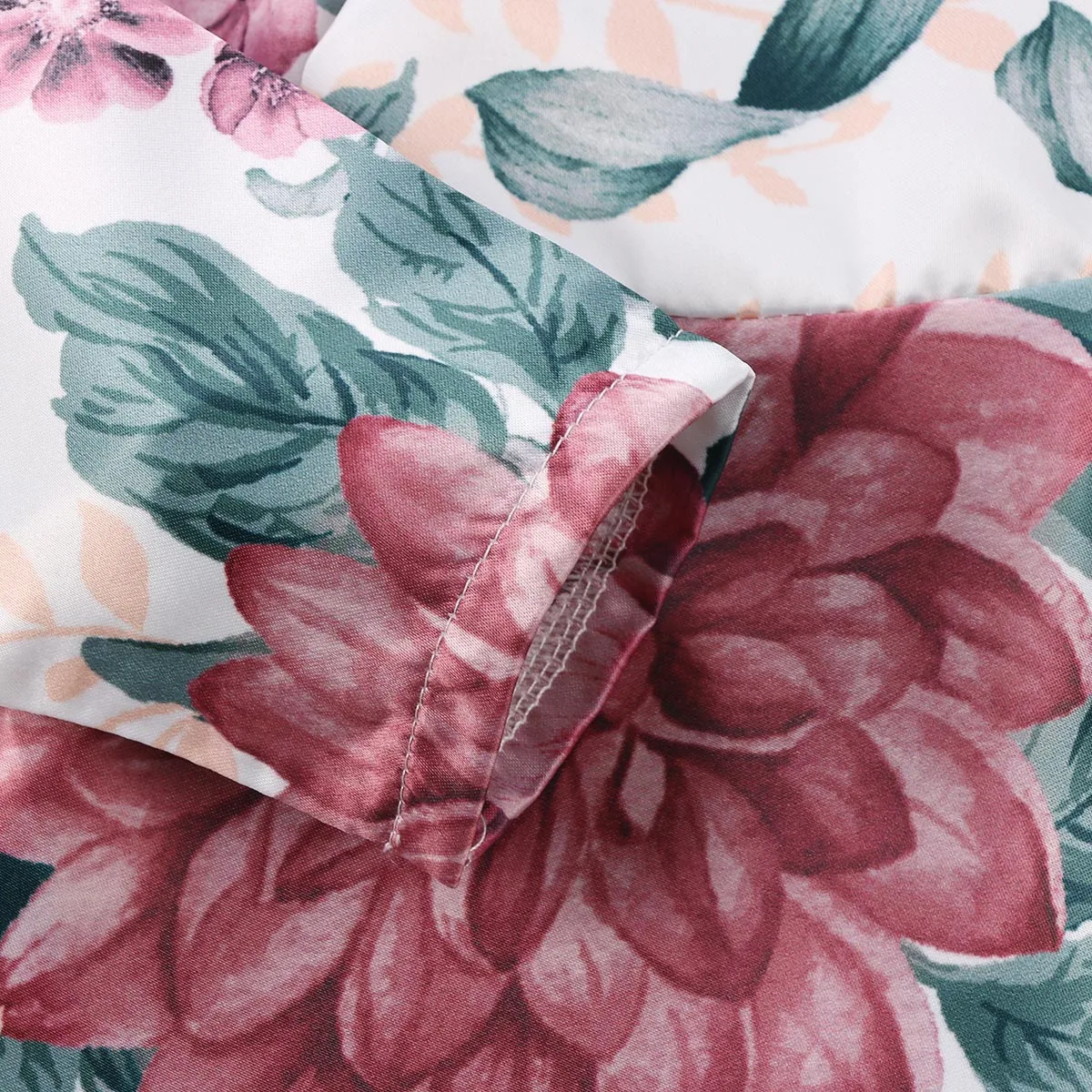 Мини-платье с длинным рукавом и повязкой на голову из хлопка | Мать ребенок