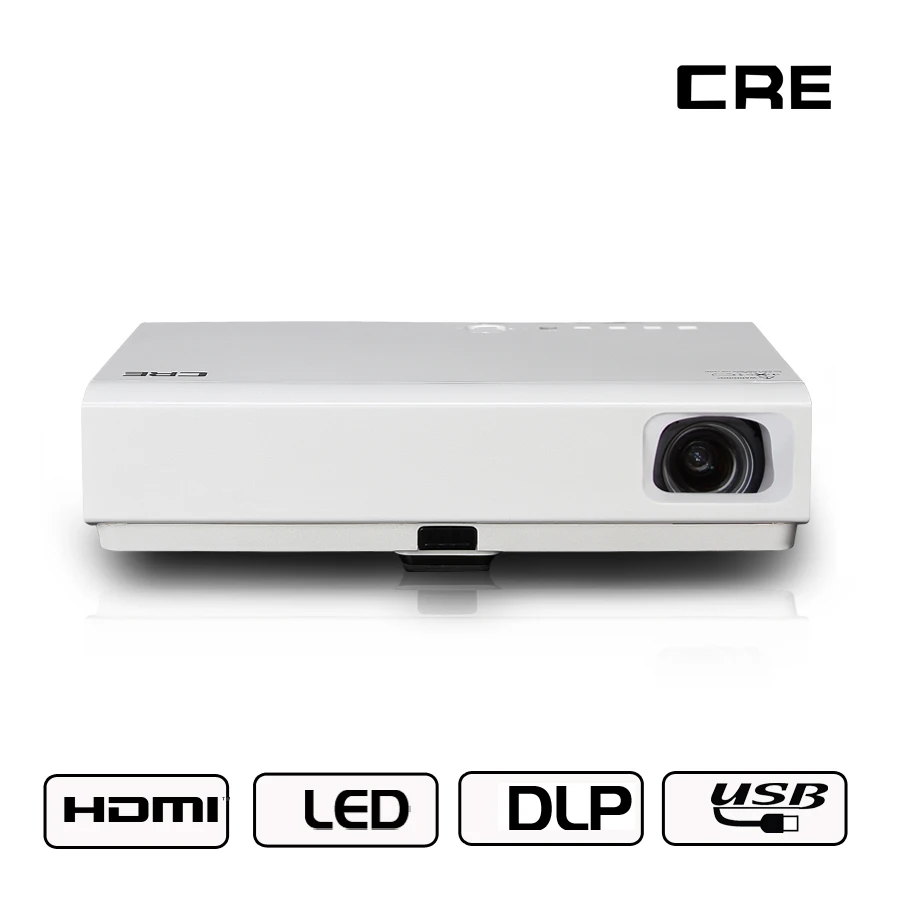 CRE X3001 Видео Домашний кинотеатр переносной 3D светодиодный HD видео Поддержка 1080P DLP проектор с wifi