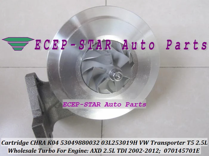 Турбо картридж CHRA K04 53049880032 53049700032 03L253019H 070145701E турбонагнетатель для автомобилей