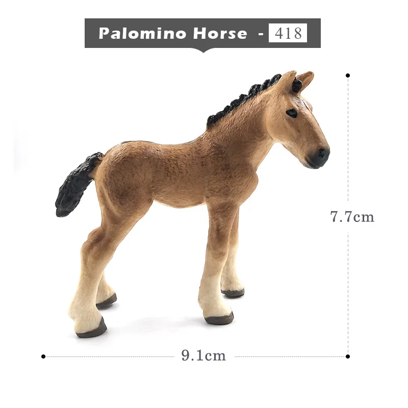Palomino Horse Моделирование животных модель лошади фигурки детей домашний декор Фея Украшения Сада аксессуары фигурка подарок для детей игрушка - Цвет: Palomino Horse