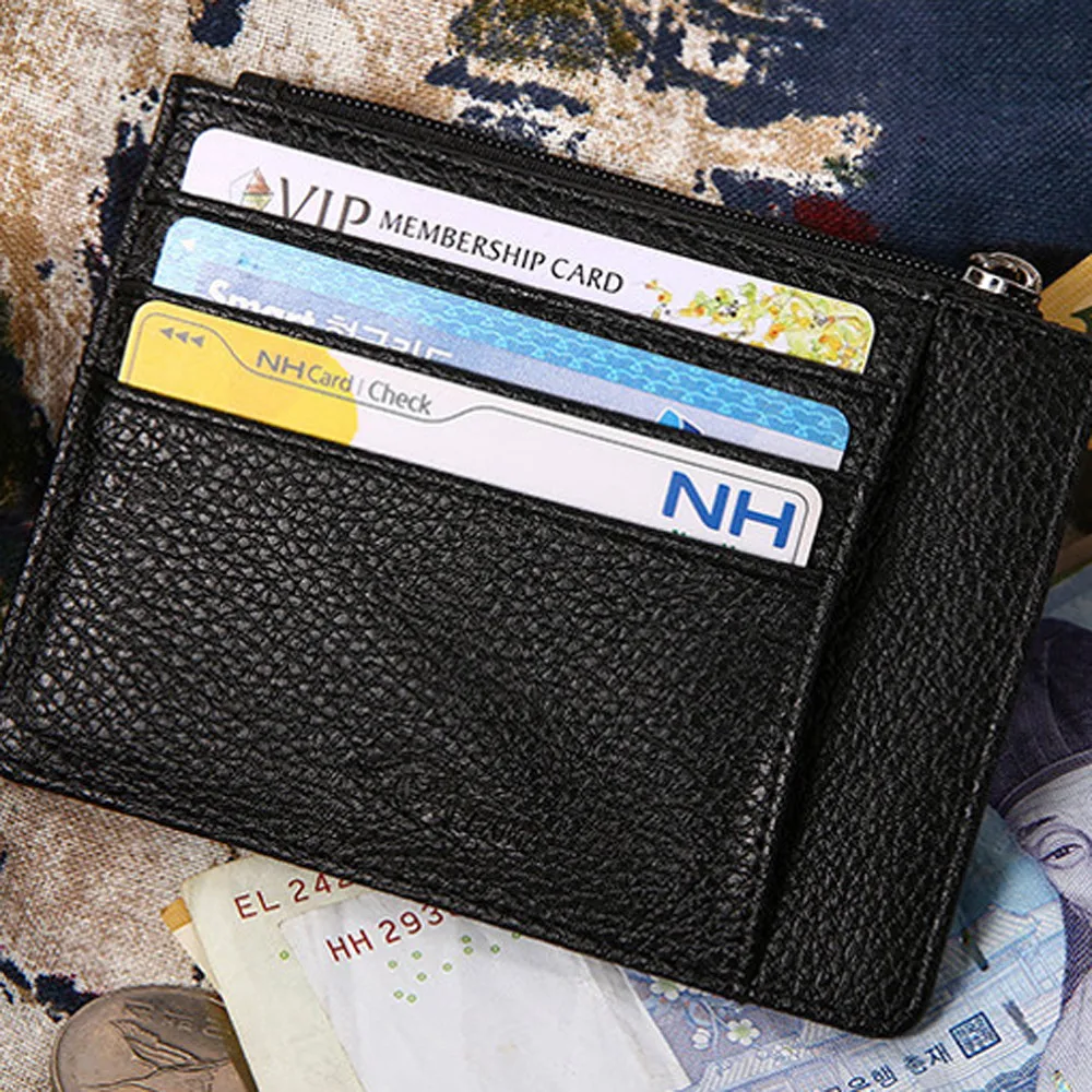Мужской бумажник тонкий кредитный держатель для карт ID Бизнес 2020 Чехол мужские