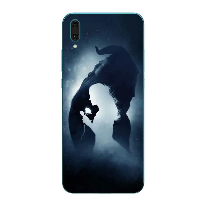 N268 Красавица и Чудовище Мягкий ТПУ силиконовый чехол для huawei Y5 Y6 Y7 Y9