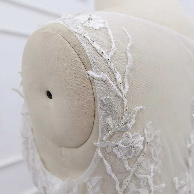 Eslieb свадебное платье deadings Жемчуг V образным вырезом Vestidos de novia Винтаж кружево свадебное платье с открытой спиной 5806