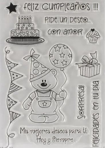 Испанская модель для скрапбукинга прозрачный силиконовый каучук сделай сам