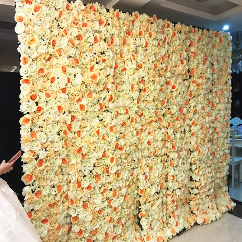 

60x40 Cm Artificial Flower Wall Background Wedding Props Supplies Wall Decoration Arches Silk Flower Rose Peony Window Studio