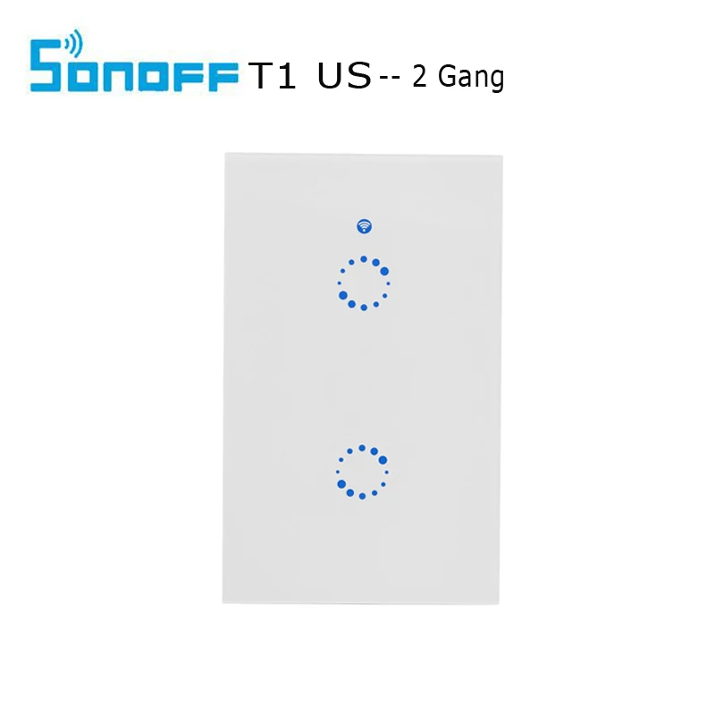 Sonoff T1 US Smart Wifi настенный выключатель света 1 2 3 Gang Touch/WiFi/315 RF/APP удаленный умный дом