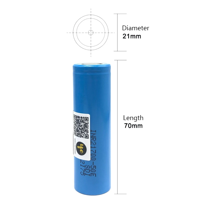 Оригинальный INR 21700 батарея для 50E 10A 5000mAh электронная сигарета фонарик