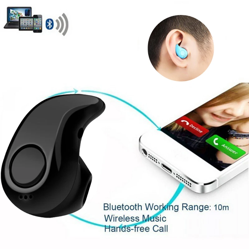 S530 мини беспроводные Bluetooth наушники в ухо спортивные с микрофоном наушники гарнитура наушники для iPhone samsung