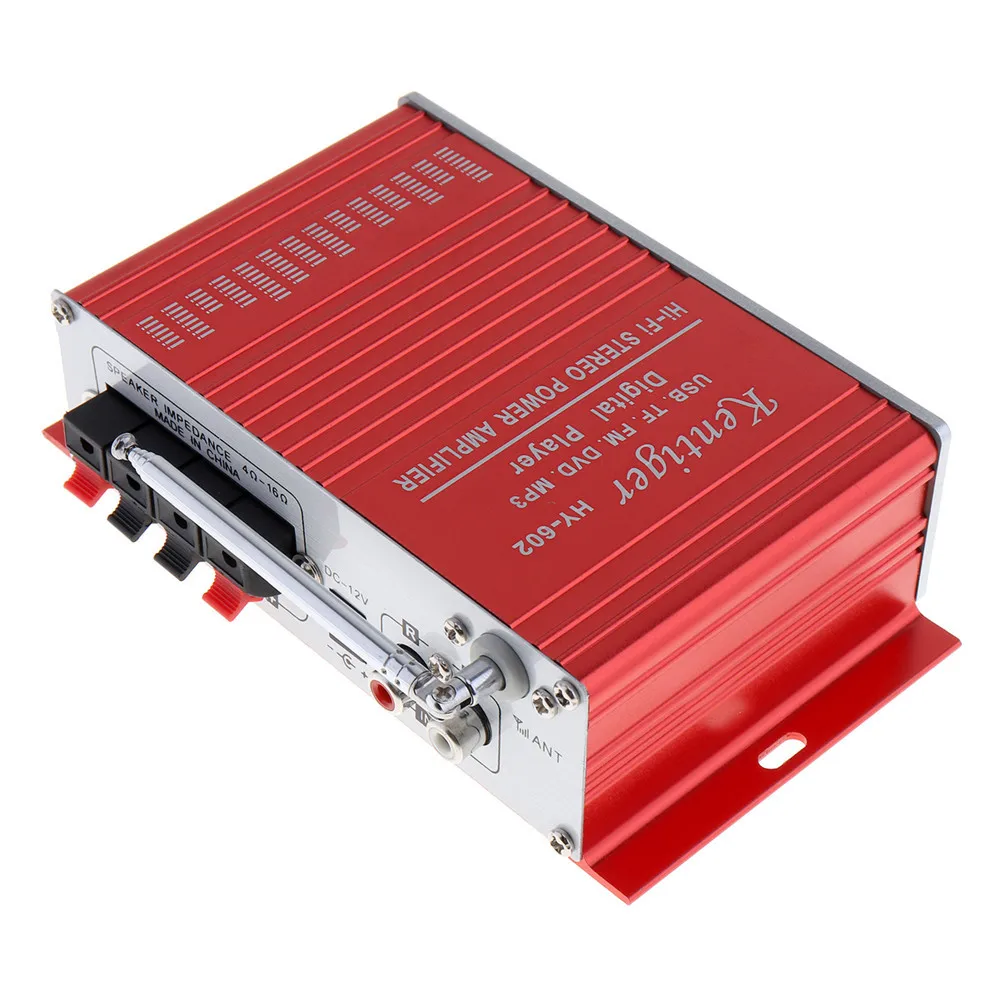 Universal HI-FI Digital Audio Player Car Amplifier FM Radio Stereo Player Support SD / USB / DVD / MP3 Input with Remote Control