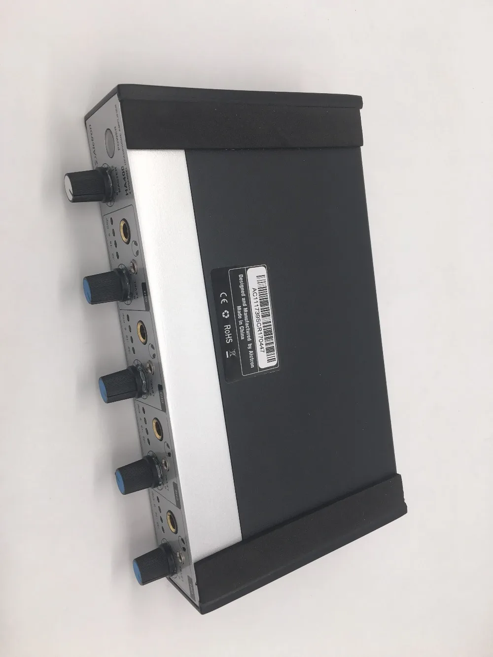 Alctron HA400 4-канальный профессиональный компактный усилитель для наушников для сцены, церковь, студии, включают: DC 15 V адаптер переменного тока