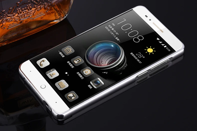 Для zte Blade A610 чехол BA610 покрытие Зеркальный Алюминиевый металлический бампер рамка+ Жесткий PC задняя крышка для zte A 610 A610c A610t v6 max