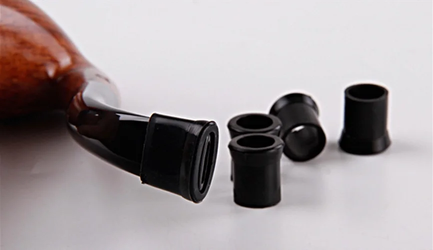 20 шт. защитный чехол для кусания табачной трубы мундштук черная мягкая резиновая