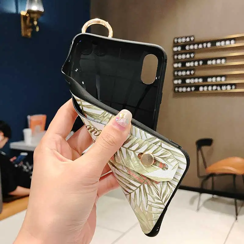 Чехлы Boucho с ремешком на запястье для телефонов iPhone XS Max X XR 6 6S 7 8 Plus 11 pro max чехол