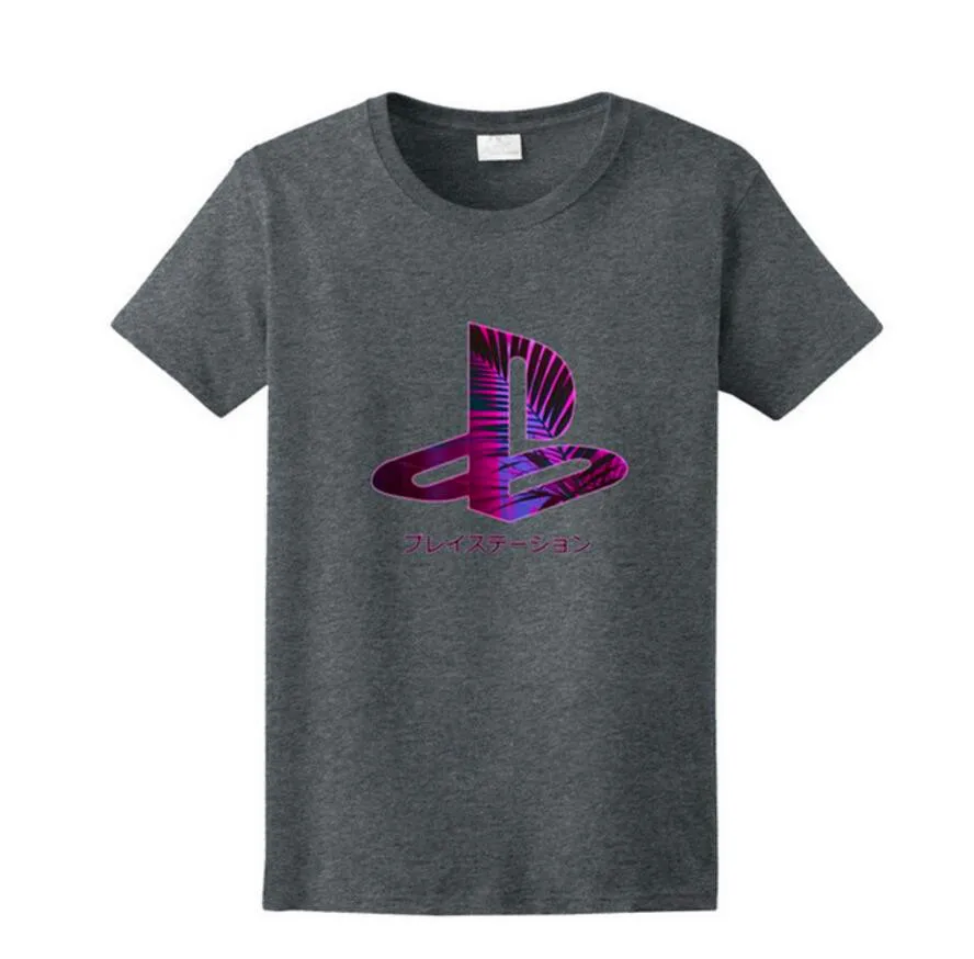 2019 летняя креативная брендовая футболка в японском стиле с фиолетовым