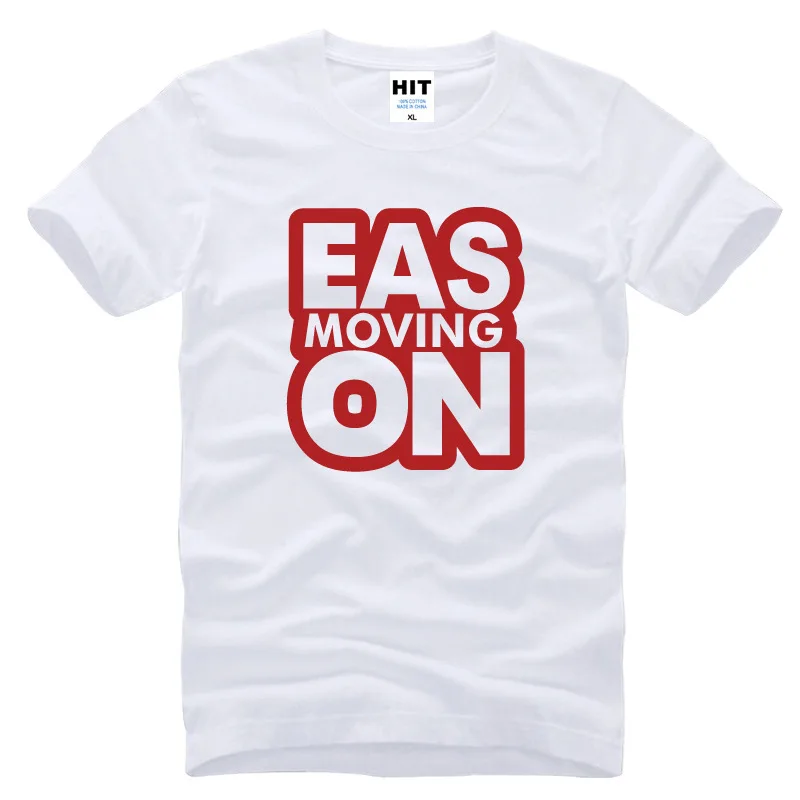 Мужская футболка Eason moving on fans хлопковая с короткими рукавами и принтом для