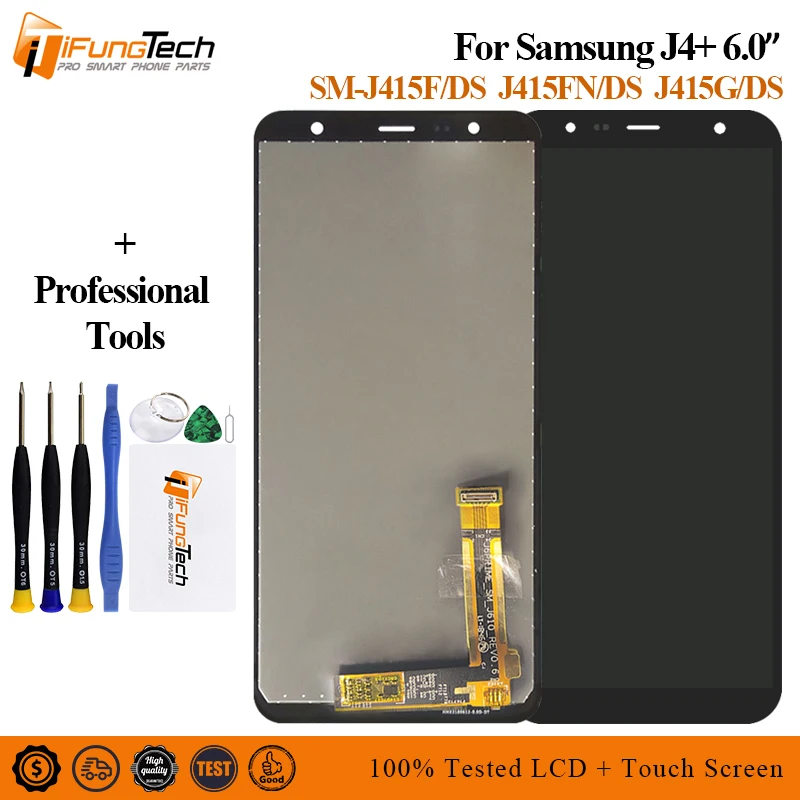 Для Samsung Galaxy J4 + 2018 Plus J415 J415F J410 J6 Prime J610 ЖК дисплей сенсорный экран сенсор комплект|Экраны для мобильных