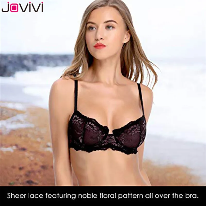 Jovivi 1 шт. Модный стильный женский кружевной бюстгальтер прозрачный сексуальный