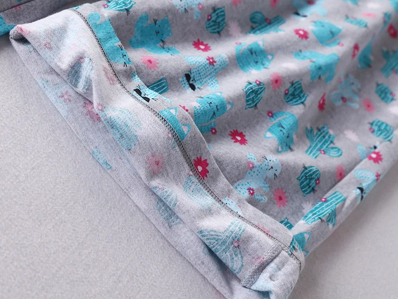 Hello Летняя женская пижама с принтом вязаный хлопковый черный пижамный комплект