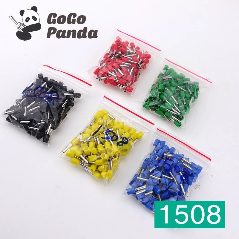 100 шт. E2508-E6012 16AWG провода обжимной контакт изолированный наконечник кабельный наконечник красочные E0508 1008 1508 7508 4012