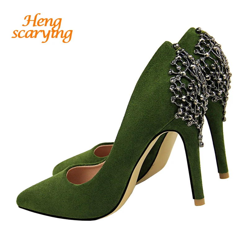 Женские туфли лодочки на высоком каблуке 10 см модные дизайнерские с острым