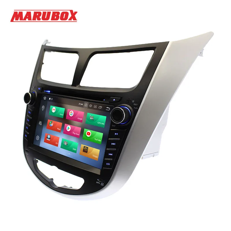 MARUBOX 7A300PX5 Штатная магнитола для HYUNDAI Solaris 2012 2016 Verna Головное устройство на Android 8.0