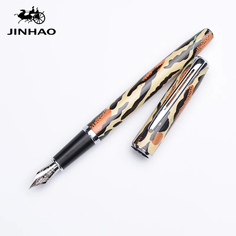 Ручка перьевая Jinhao с леопардовым принтом 2019/0 38 мм 0 5 мм|Перьевые ручки| |