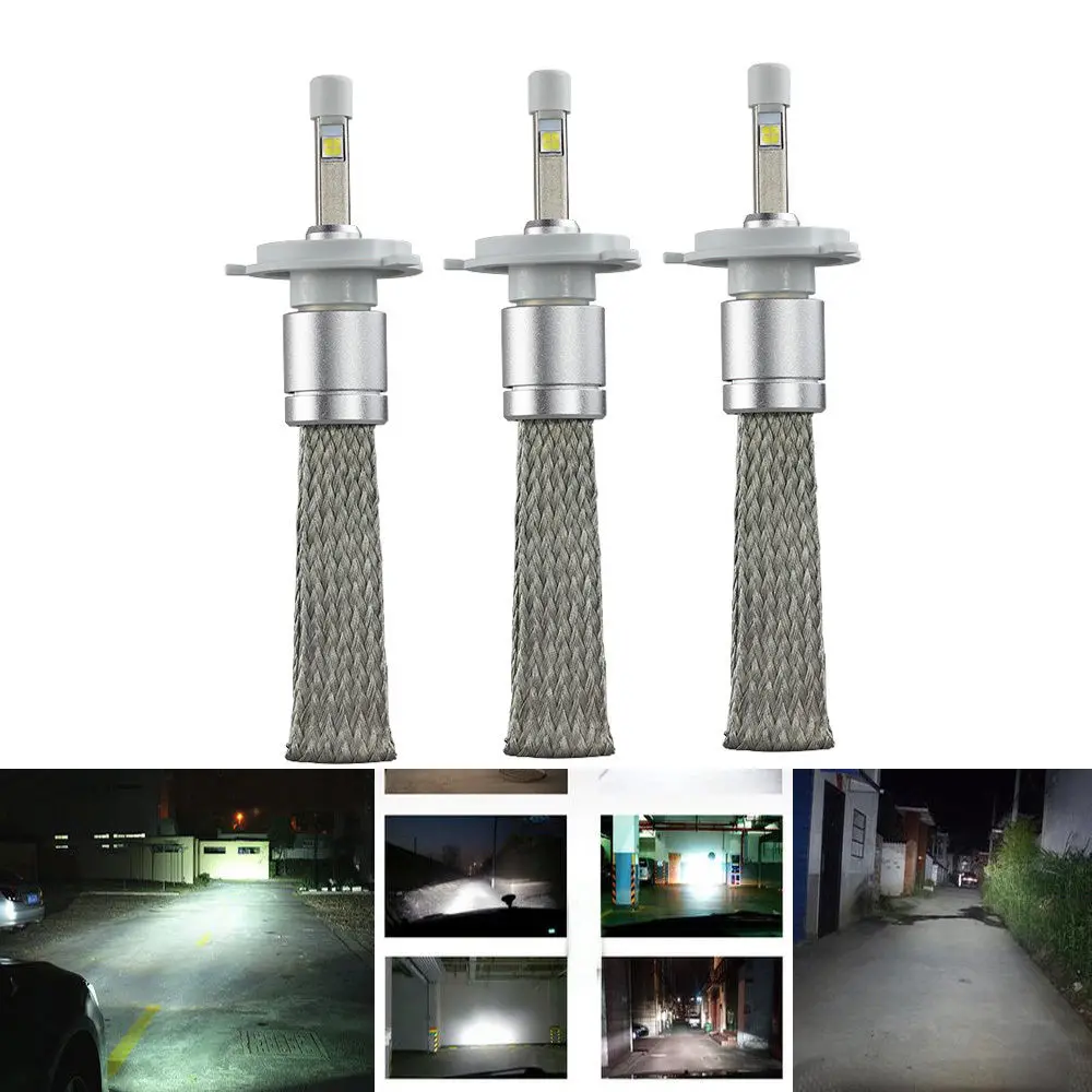 Набор 2 светодиодный Cree xhp50 чипсы 80 Вт ампулы CanBus Анти Erreur H7 H4 H8 H11 9005 9006 H10 6000 К Белый