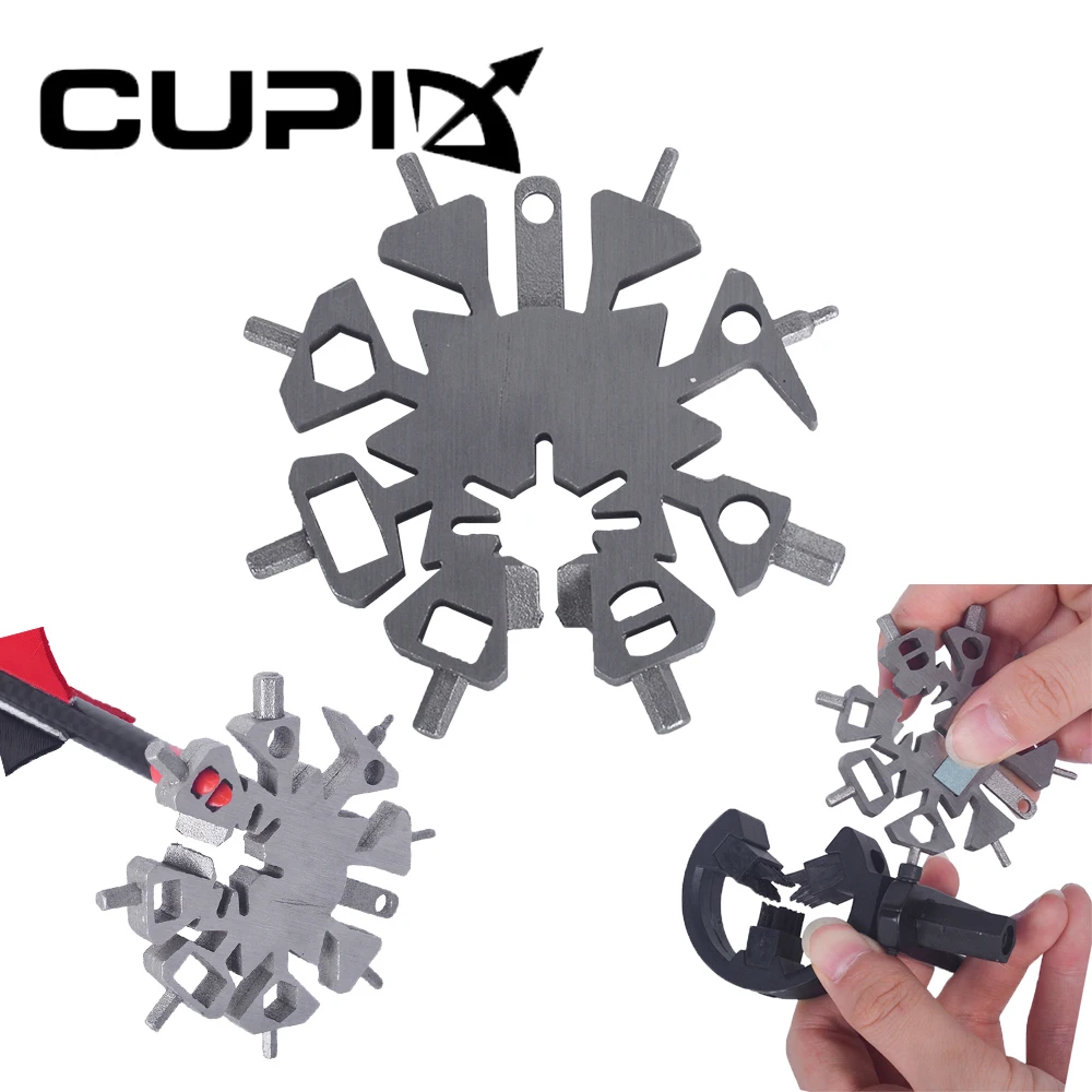 

Multifunctional Wrench Arrow Repair Tool Fletch Removing Gear Cleaner Nock Adjust Device Equipment for Archery Hunting Shooting