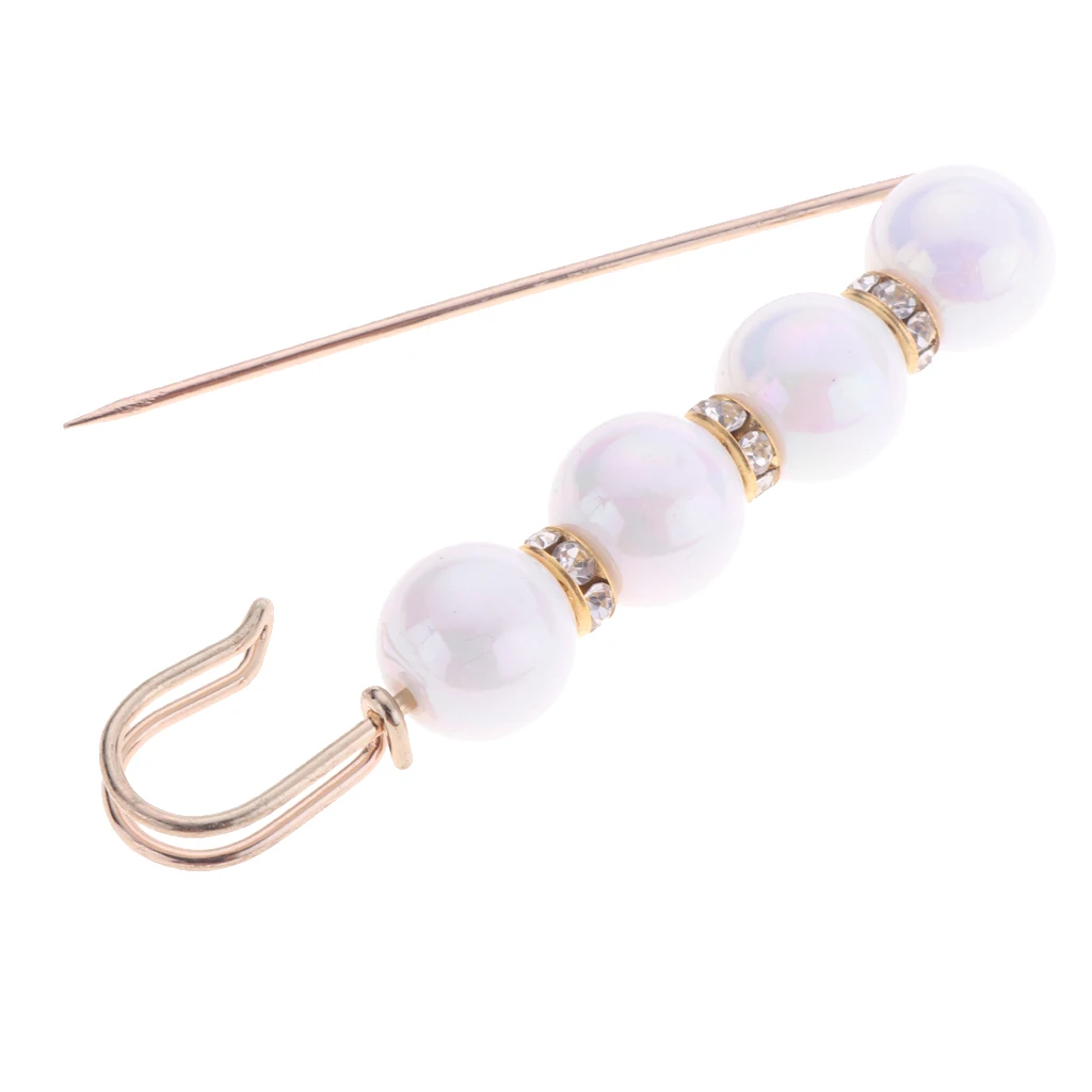 2 шт. брошь с кристаллами в виде булавки жемчугом|Броши| |