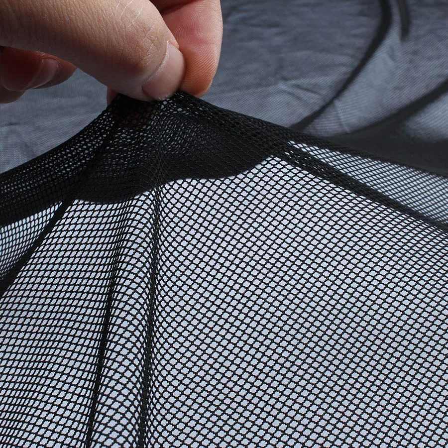 Черная ромбическая сетчатая ткань эластичная сетка модная повседневная