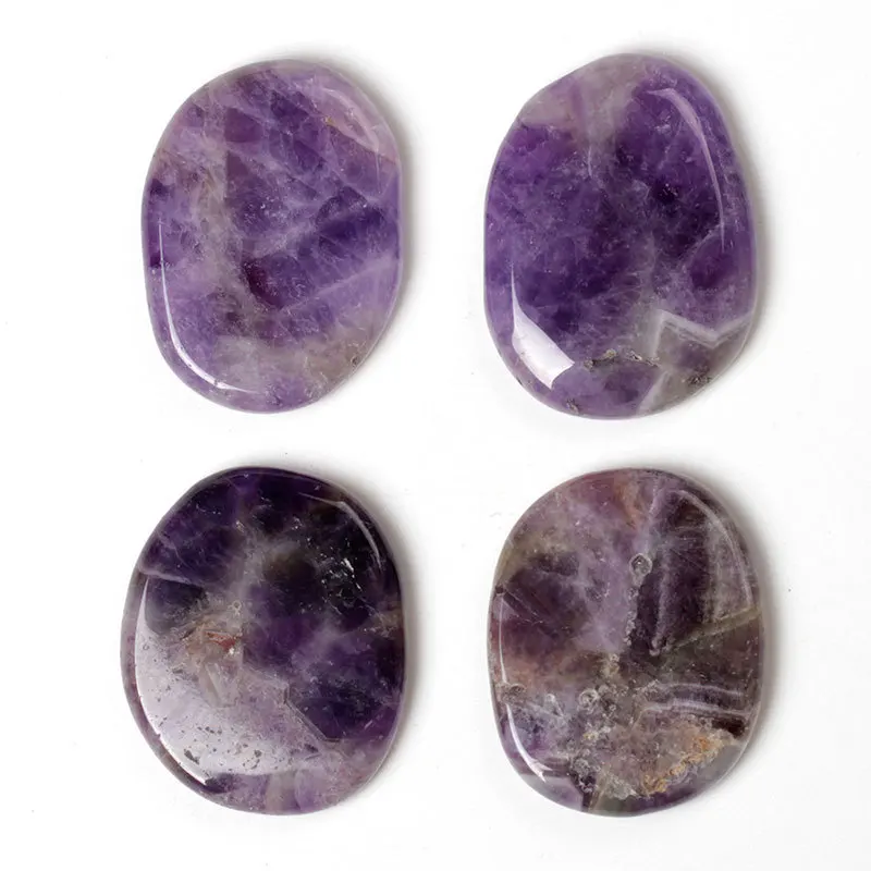 4 шт. зубья собаки аметист Выгравированная Чара камень с символикой исцеляющий