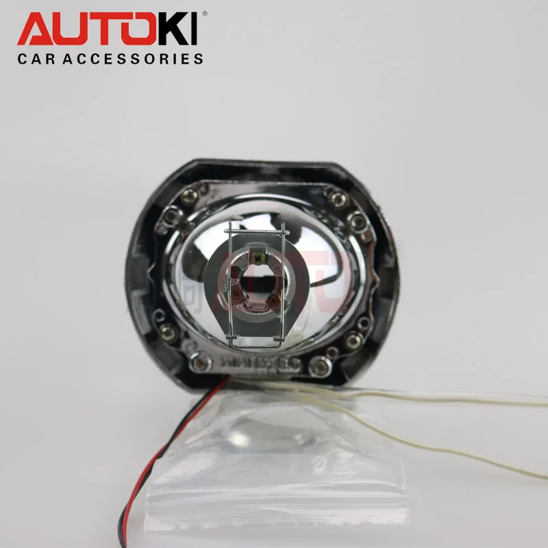 Autoki CCFL 2 5 дюймовые Мини HID линзы проектора bi Xenon + ксеноновая лампа ангельские
