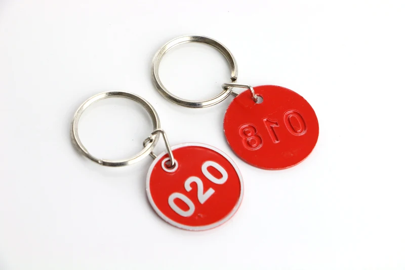 Металлический знак брелок вывеска с кольцом цифровой ярлык номер карты пластина