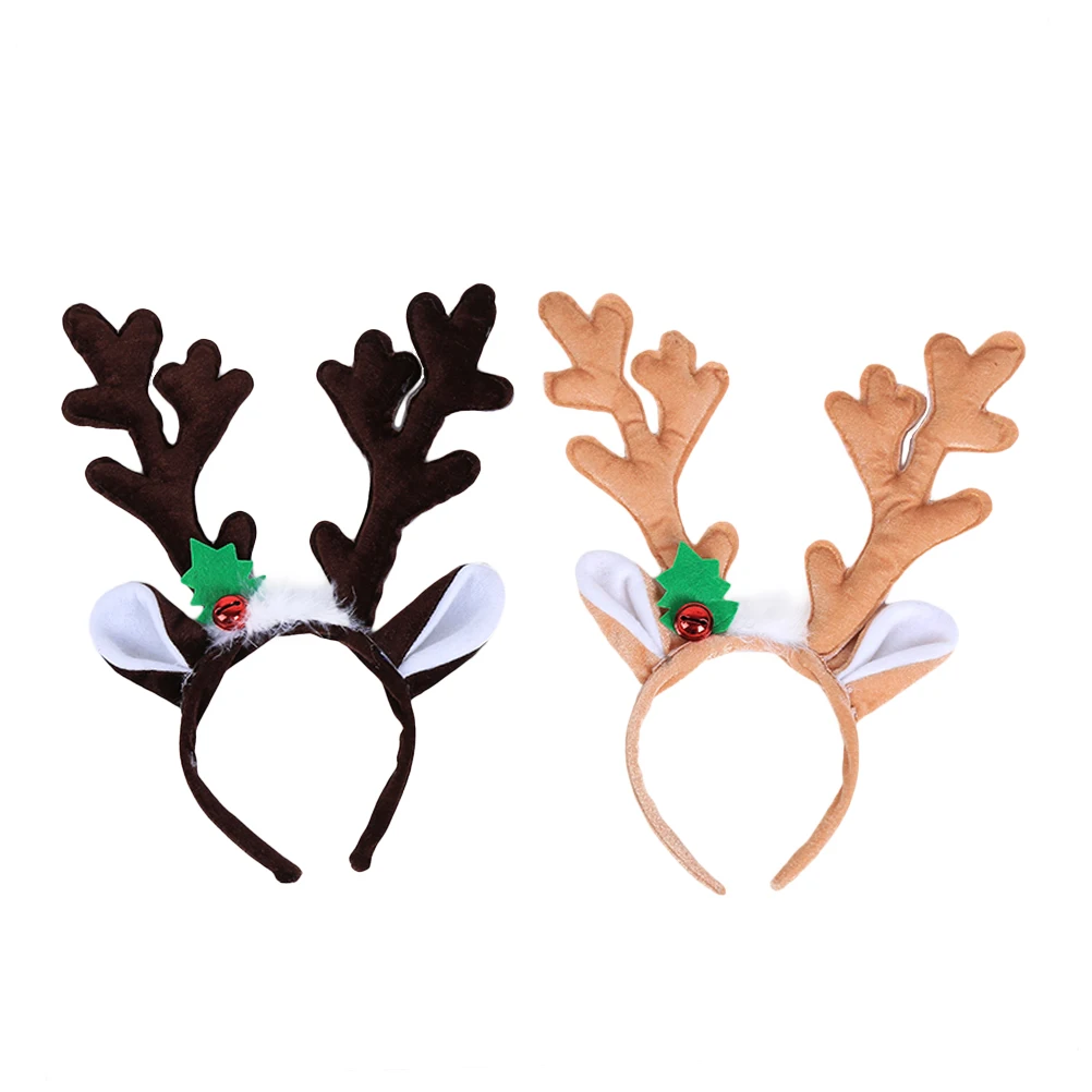 2 шт. милые оленьи обручи с оленьими рогами платье-колокольчик головной убор для