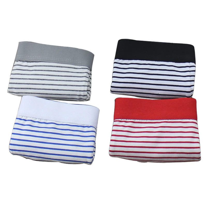 6 pieces/ lot 100% cotton new Masculina men's sexy striped print underwear breathable boxer Boxers Underpants | Мужская одежда