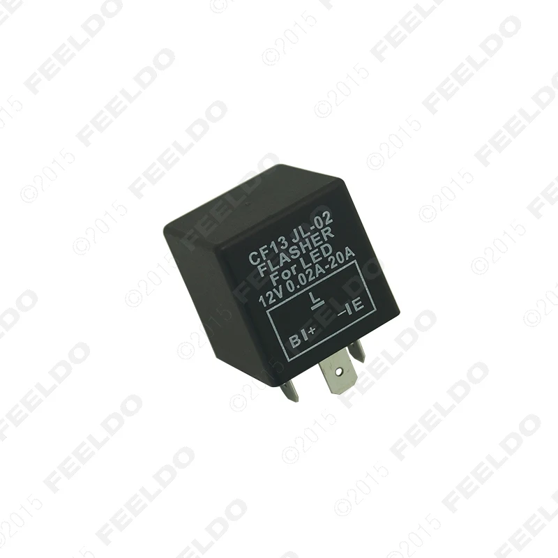 FEELDO CF13 JL-02 motorcycle 3 pin Electronic LED Flasher Blinker Relay Fix for Japanese car Bulbs Indicators #5356 | Автомобили и