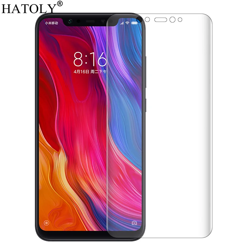 2 шт. для Xiaomi Mi 8 защита экрана ультра-тонкая мягкая TPU полное покрытие пленка