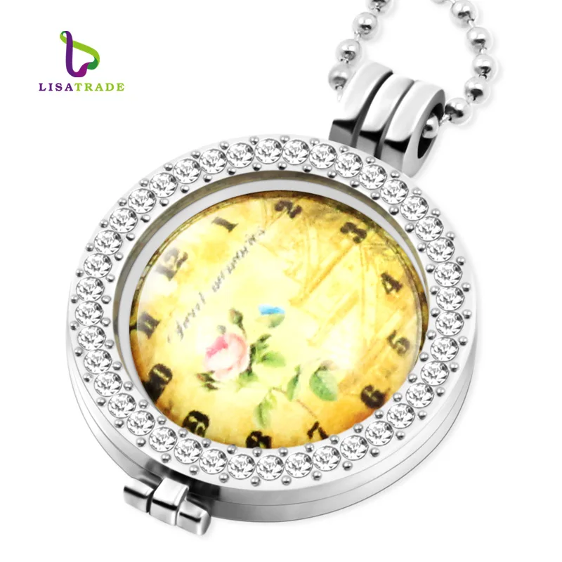 Женская модель часов диск для монет 33 мм подходит держателя 35 с цепочкой из