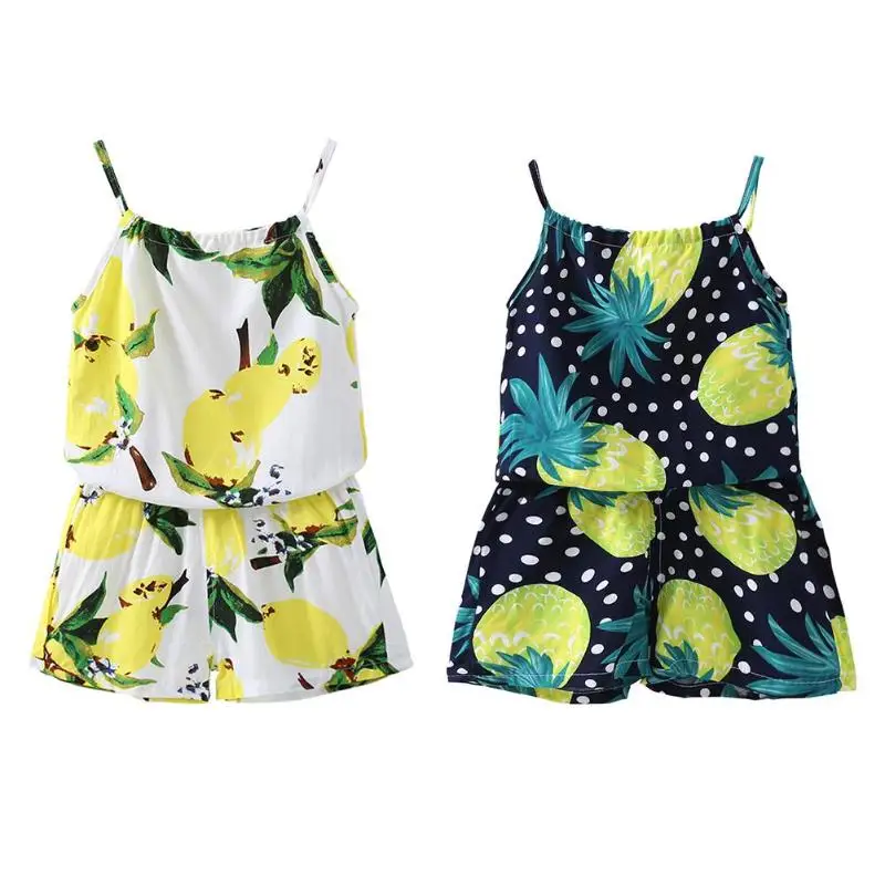 Свежий Стиль комплект одежды для девочек Винтаж кошки вишня Цветочный принт Strappy