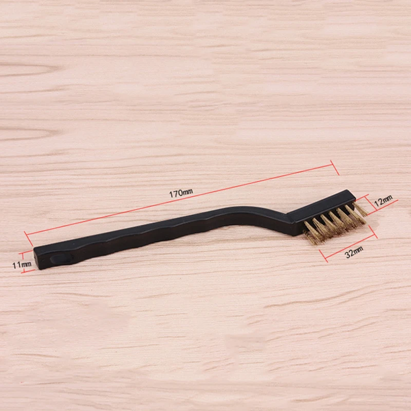 12x проволочная щетка мини маленькая стальная медь DIY для удаления краски ржавчины удаление металла