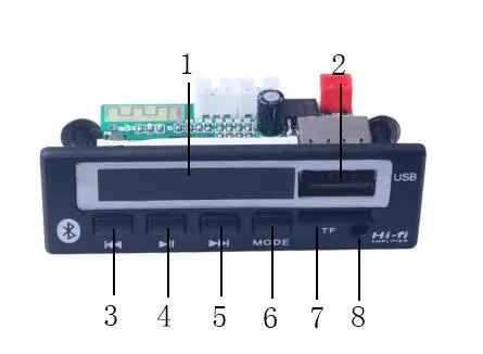 Bluetooth V5.0 MP3 декодер плата MP3 кардридер 5 в 12 В беспроводной аудио модуль аудио аксессуары с fm-радио